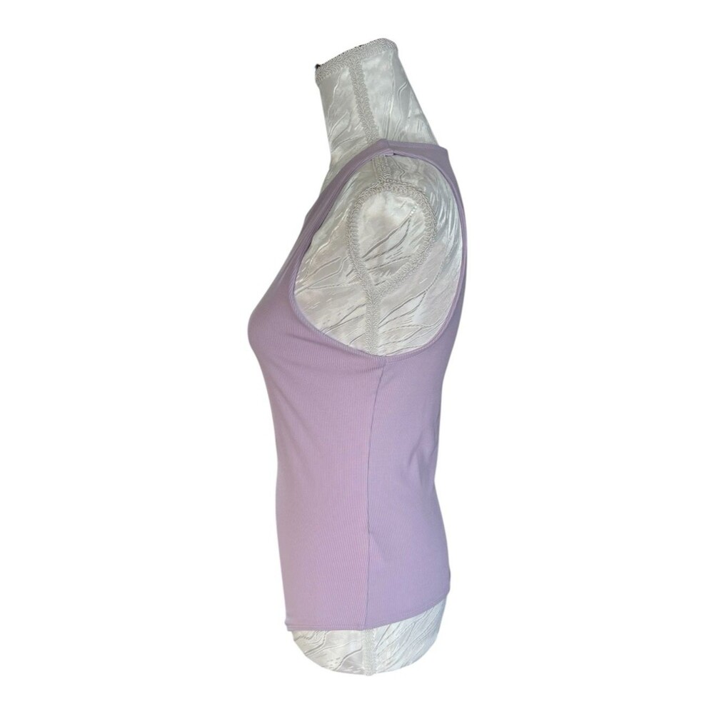 Express Lavender Ribbed Bodysuit - Picture 4 of 7